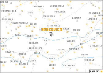 map of Brezovica