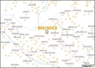 map of Brezovica