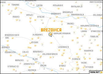 map of Brezovica