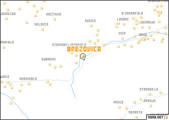 map of Brezovica