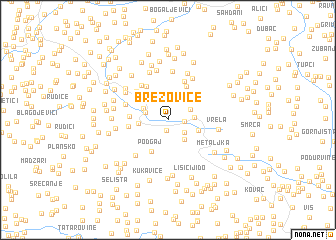 map of Brezovice