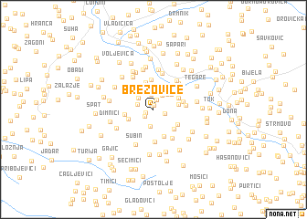 map of Brezovice