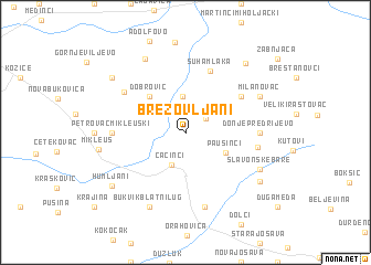 map of Brezovljani