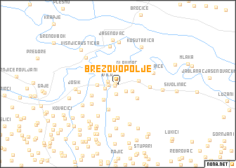map of Brezovo Polje