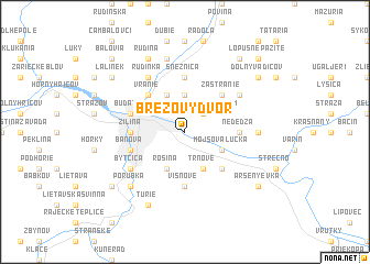 map of Brezový Dvor