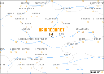 map of Briançonnet