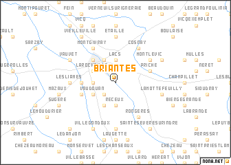 map of Briantes