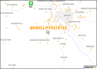 map of Briarcliff Estates