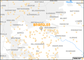 map of Briar Glen