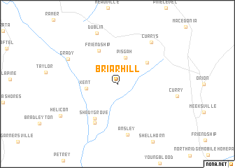 map of Briar Hill