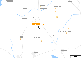 map of Briaroaks