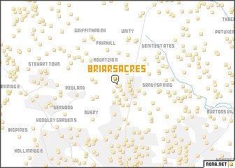 map of Briars Acres