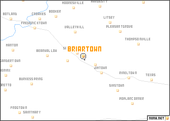 map of Briartown