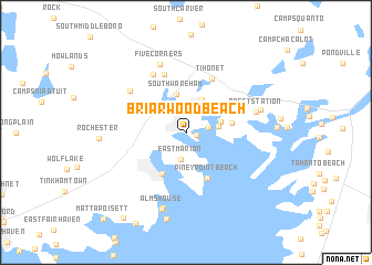 map of Briarwood Beach