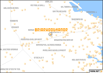 map of Briarwood Manor