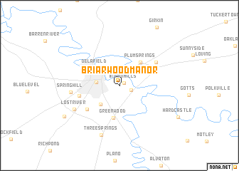 map of Briarwood Manor