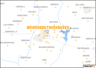 map of Briarwood Townhouses