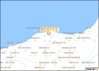 map of Briatico