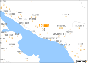 map of Bribir