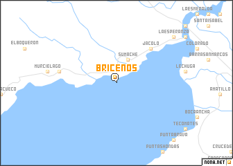 map of Briceños
