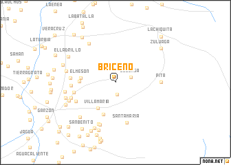 map of Briceño