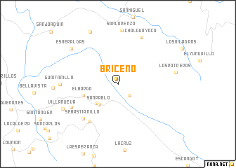 map of Briceño