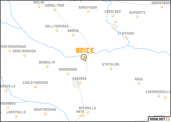map of Brice