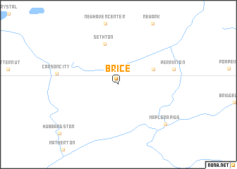 map of Brice