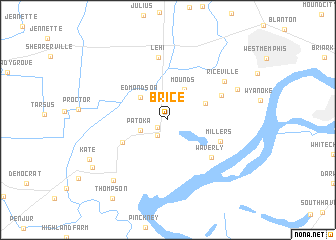 map of Brice