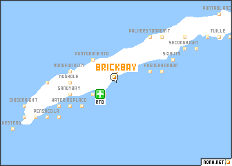 map of Brick Bay