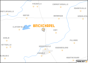 map of Brick Chapel