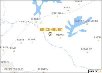 map of Brickhaven