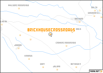 map of Brickhouse Crossroads