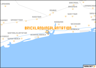 map of Brick Landing Plantation