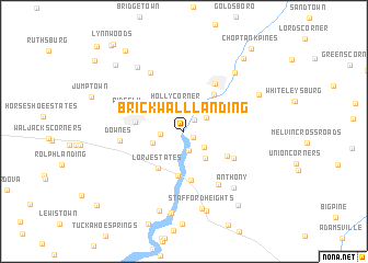 map of Brick Wall Landing