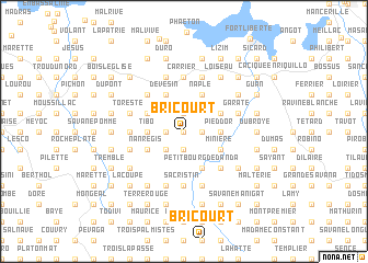 map of Bricourt