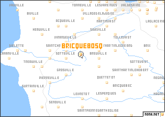 map of Bricquebosq