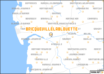 map of Bricqueville-la-Blouette