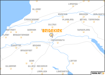 map of Bridekirk