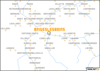 map of Brides-les-Bains