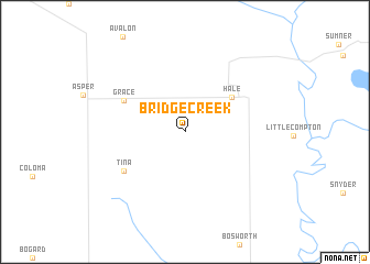 map of Bridge Creek