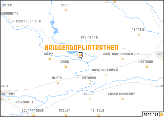 map of Bridgend of Lintrathen