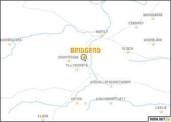 map of Bridgend