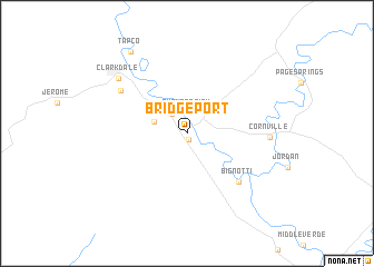 map of Bridgeport