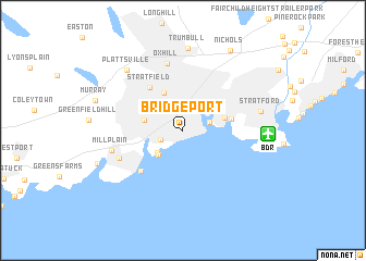 map of Bridgeport