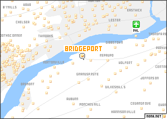 map of Bridgeport