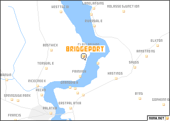 map of Bridgeport