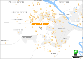 map of Bridgeport