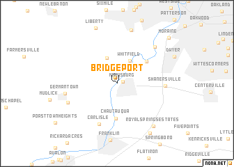 map of Bridgeport