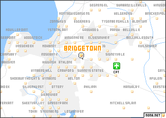 map of Bridgetown